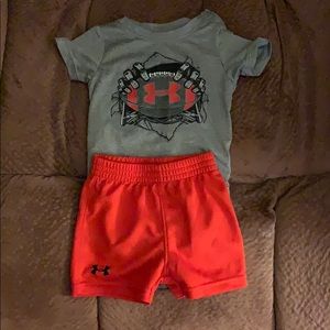 Under Armour onesie and short outfit
